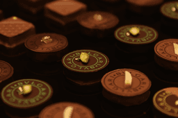 美しく整列された、ブルガリの宝石のようなショコラ