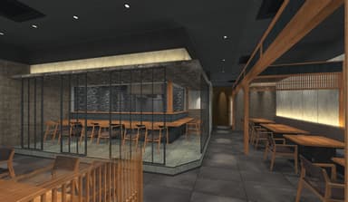 あか牛やかにを扱う専門店で、料理人としての引き出しを増やせる環境です。（かにしげパース）