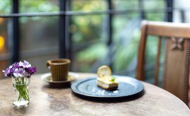 自然の緑に包まれた外観。表参道の路地裏に佇む、やさしい空気のオーガニックカフェを運営しませんか