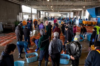 新湊漁港で競りに参加し、毎日新鮮な魚を目利きで厳選！これが『新湊 寿し処 浪花鮨』のスタイル。
