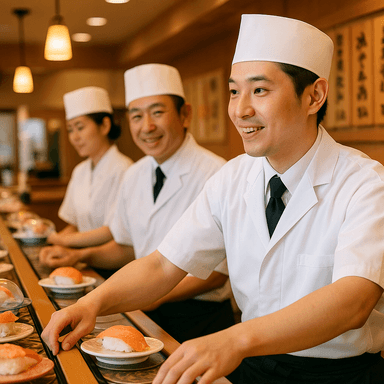 「しーじゃっく」または「海都」の回転寿司店で、店舗スタッフを募集しています。