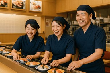 「しーじゃっく」または「海都」の回転寿司店で、店長候補を募集しています。