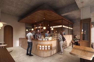 渋谷の街角に、あたたかみのある木目が目印の新店が誕生。