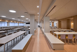 混雑のピークはお昼休み。チームで連携しながら、スムーズで温かい提供を目指しています。