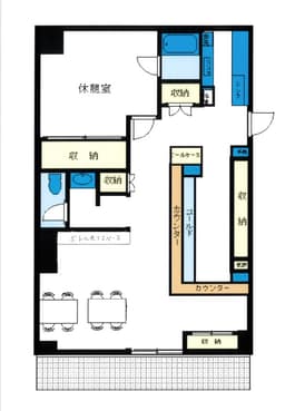 こちらが新店の間取りイメージ。カウンターを主役に、全18席の心地よい空間をつくっていきます